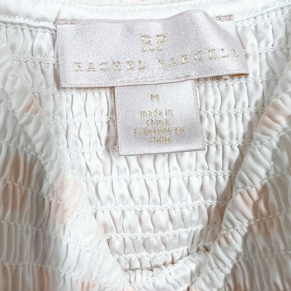 Rachel Parcell Pink Gingham Chiffon Sheer Puff Sleeve Top and Tiered Skirt Set - Picture 7 of 8